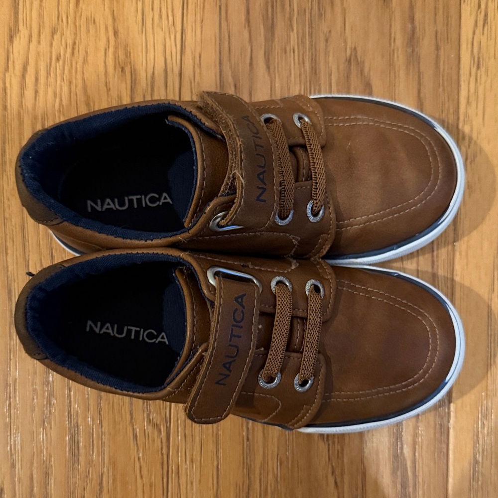 Nautica Kids Brown Sneakers with Velcro Strap - Picture 3 of 5